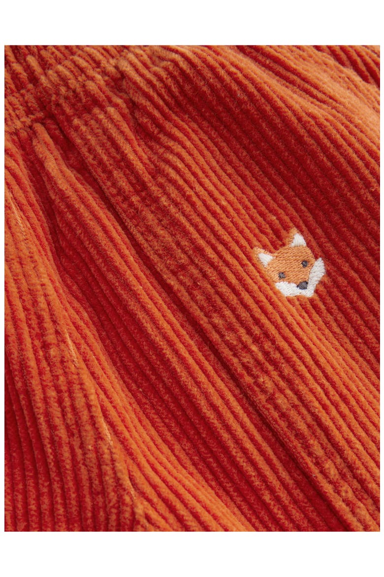 Kids' Fox Appliqué Chunky Corduroy Pants, Alternate, color, AUTUMN MAPLE ORANGE FOX