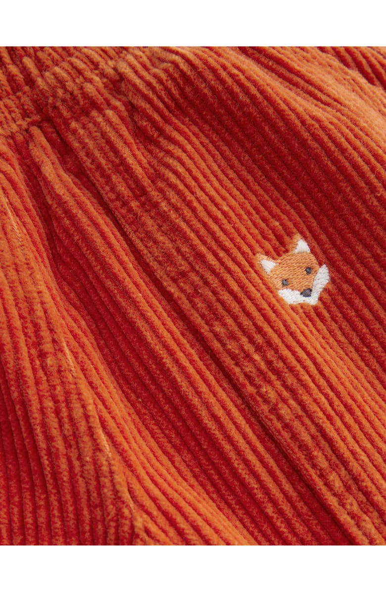 Mini Boden Kids' Fox Appliqué Chunky Corduroy Pants, Alternate, color,
