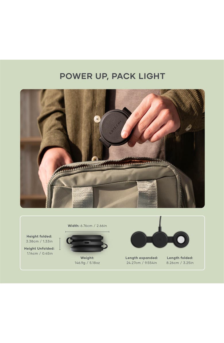 Satechi OntheGo 3 in 1 Charger, Alternate, color, Black
