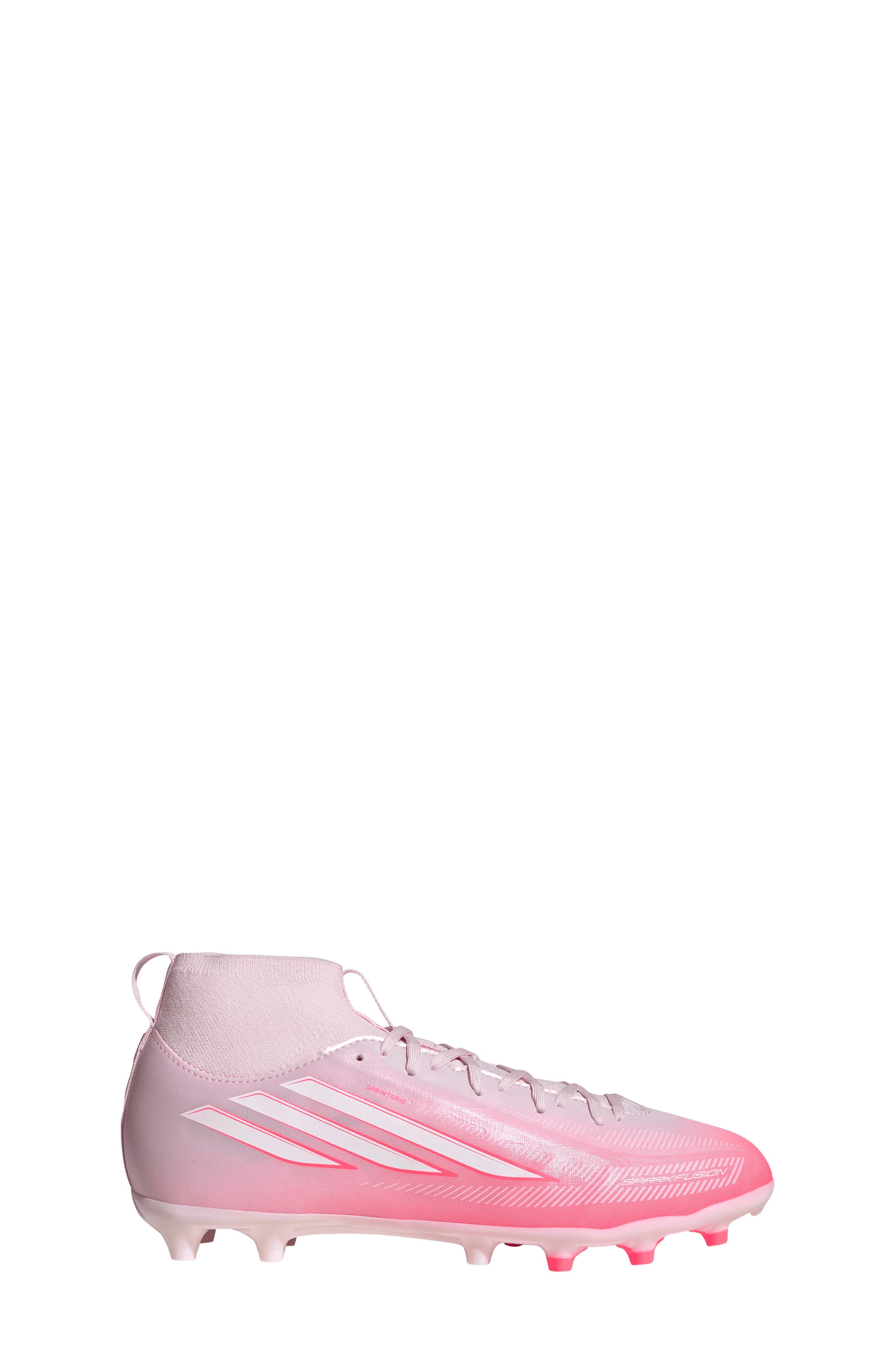 Kids' F50 Sparkfusion League Soccer Cleat, Alternate, color, TURBO/ WHITE/ DISTILLED PINK