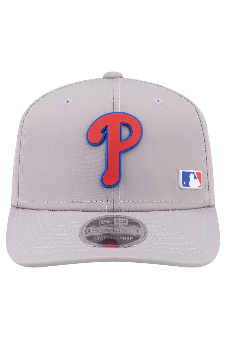 Men's New Era Gray Philadelphia Phillies Laser Perforated 9SEVENTY Adjustable Hat, Alternate, color, Gray