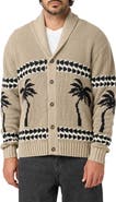 O'Neill Mirrored Palms Cotton Blend Cardigan
