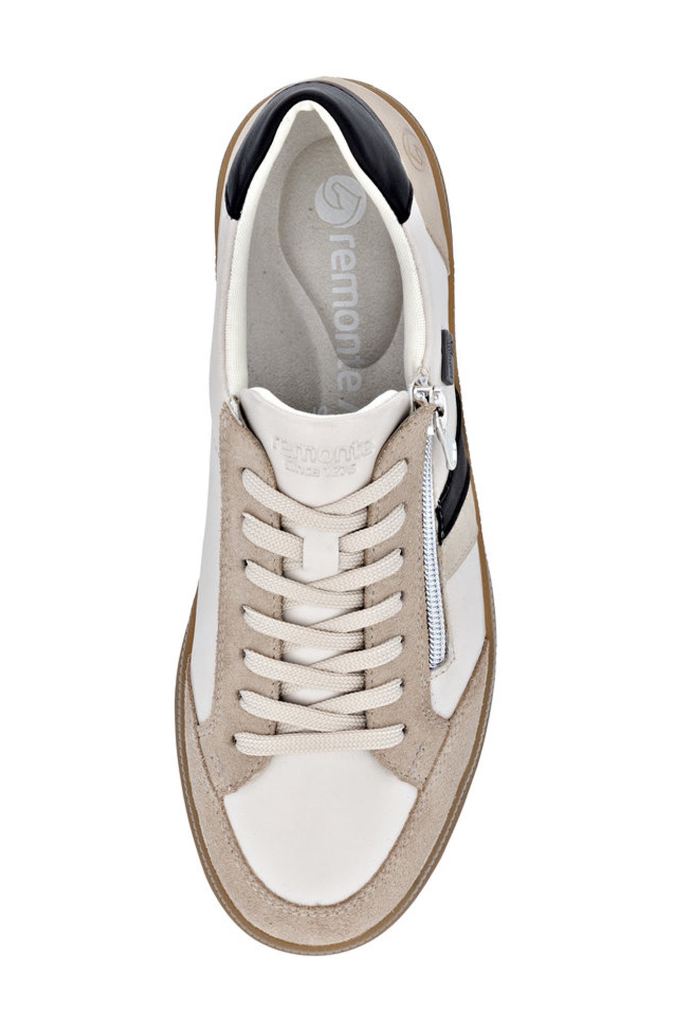 REMONTE Demi 04 Water Resistant Sneaker, Alternate, color, Lehm/Nude/Ginger/Schwarz