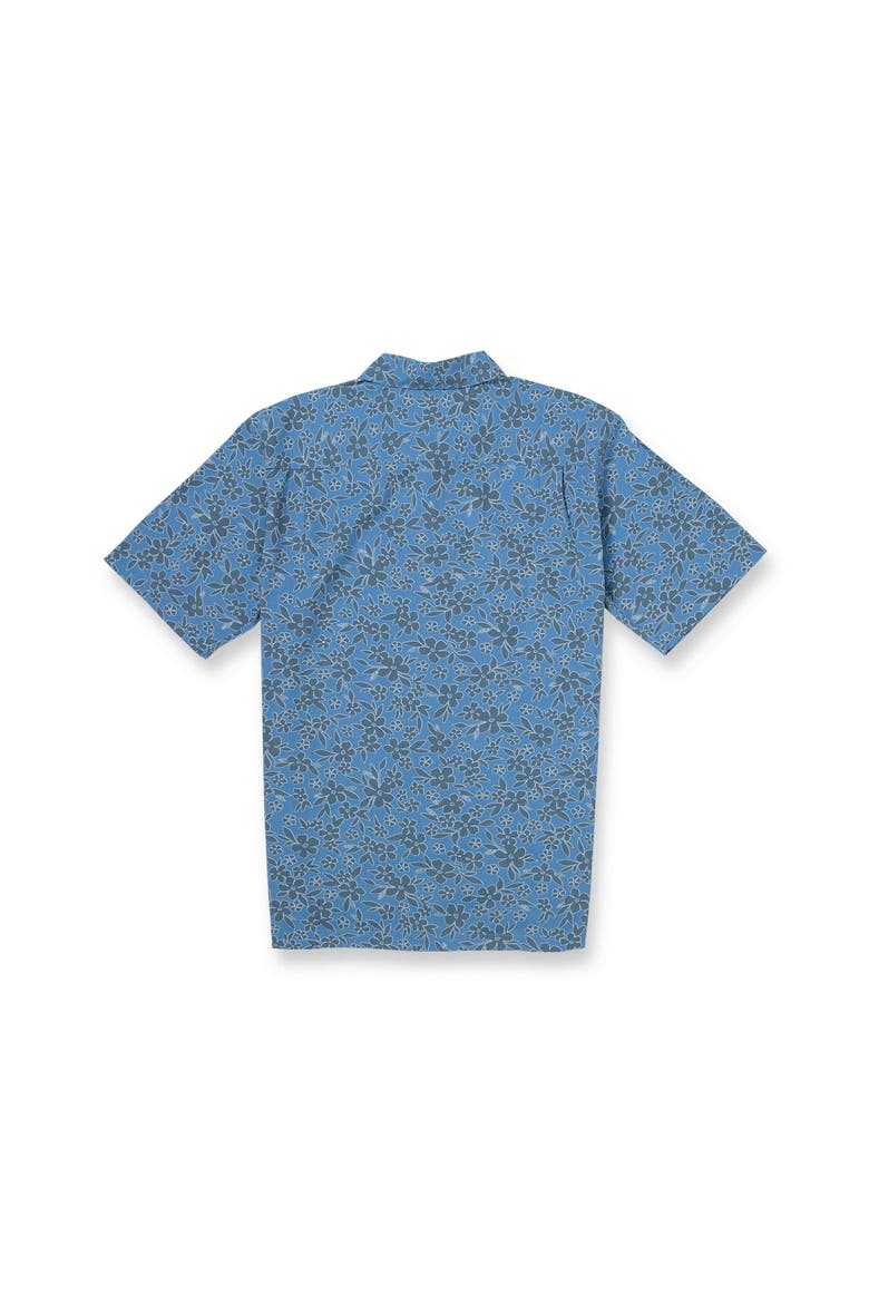 Flower Field WM SS Short Sleeve Shirt, Alternate, color, BLUE SHADOW