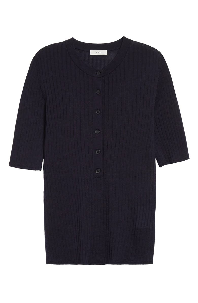 A.L.C. Fisher Rib Cardigan, Alternate, color, Navy