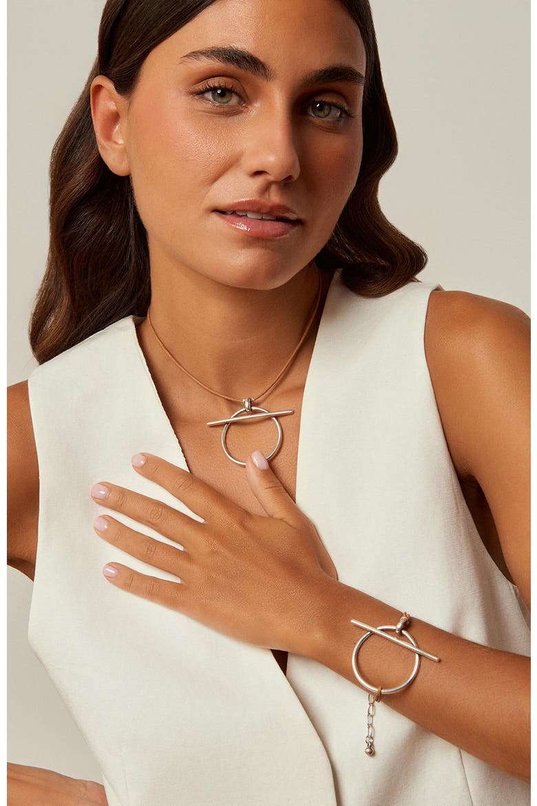 Origins Slim Bracelet, Alternate, color, Silver