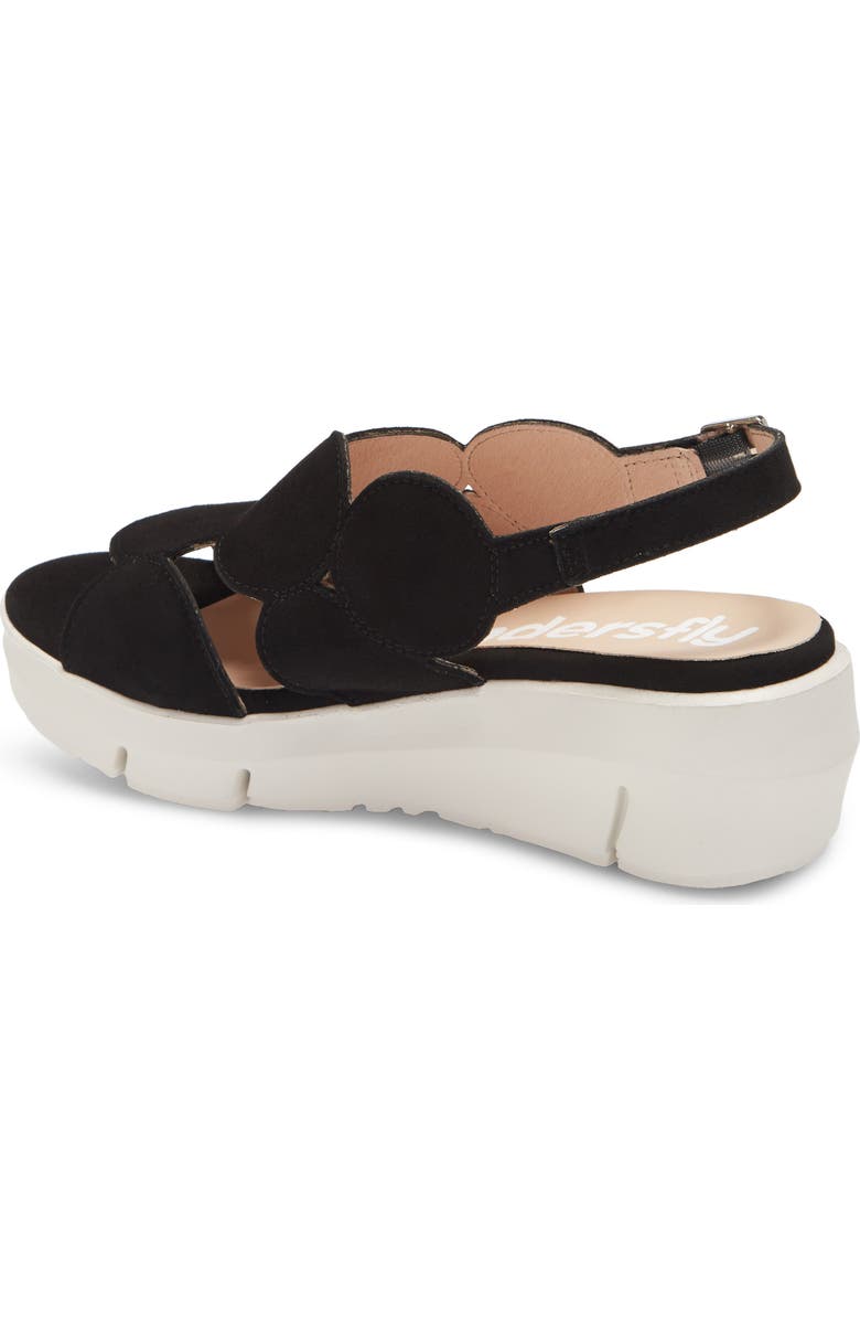 Wonders Platform Sandal, Alternate, color, Black Suede