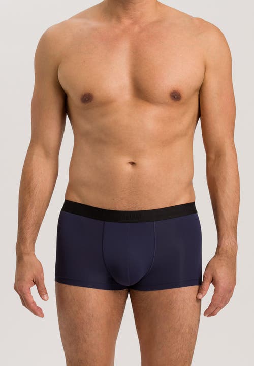 Hanro Micro Touch Boxer Brief In Midnight Navy