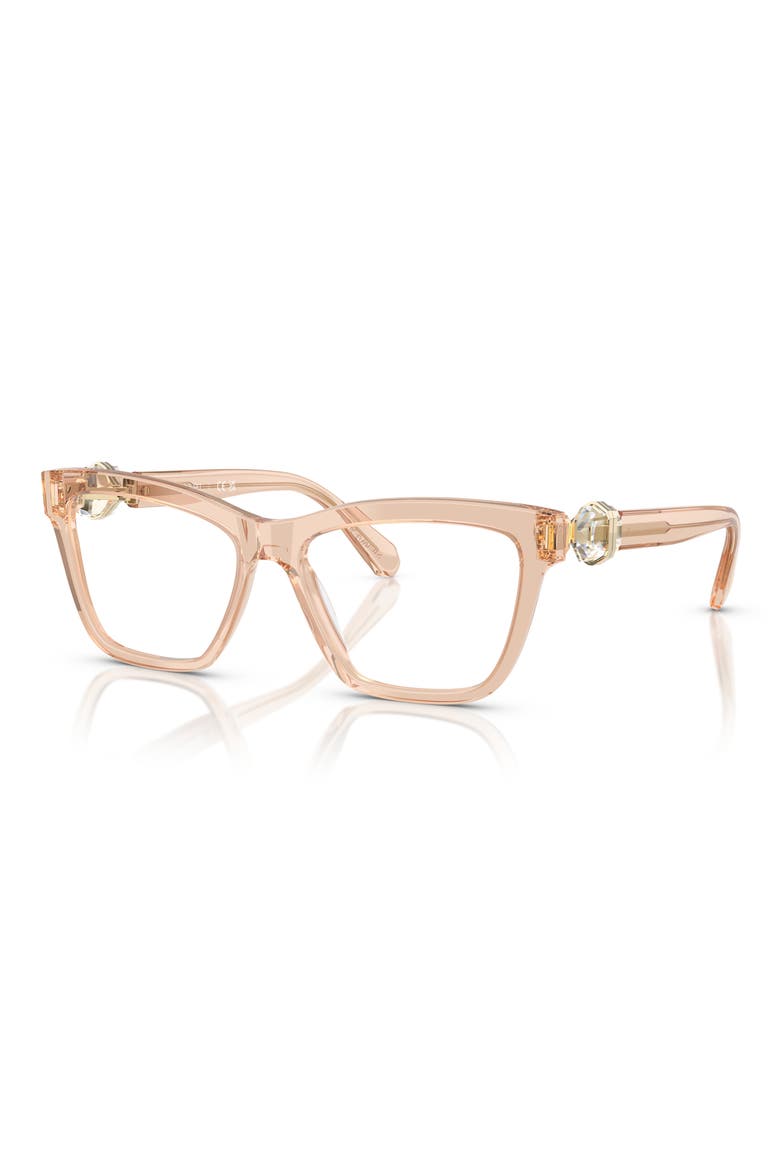 55mm Square Optical Glasses, Alternate, color, BEIGE
