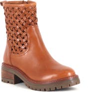 Gentle Souls Bailah Woven Leather Bootie