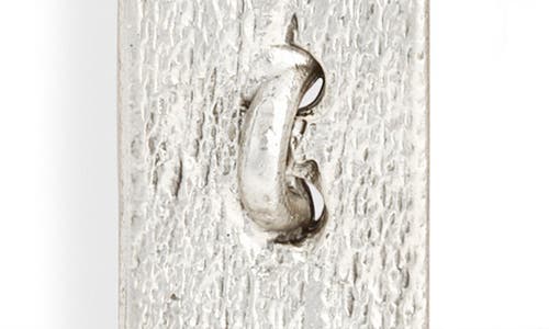 Karine Sultan Brushed Bar Drop Earrings In Metallic