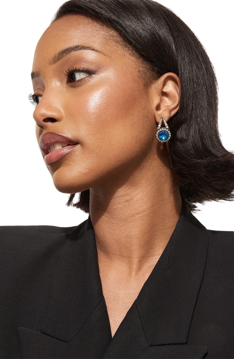 Kurt Geiger London Octavia Hoop Earrings, Alternate, color, Blue