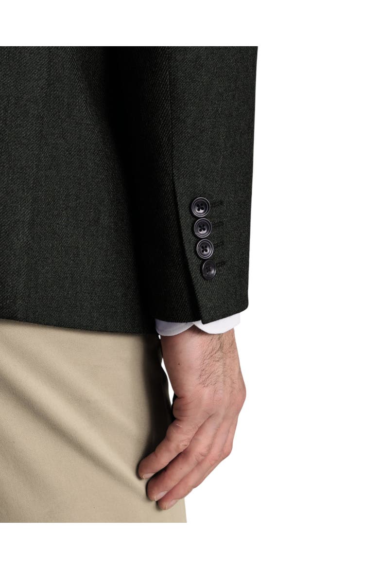 Wool Texture Slim Fit Jacket, Alternate, color, Dark Green