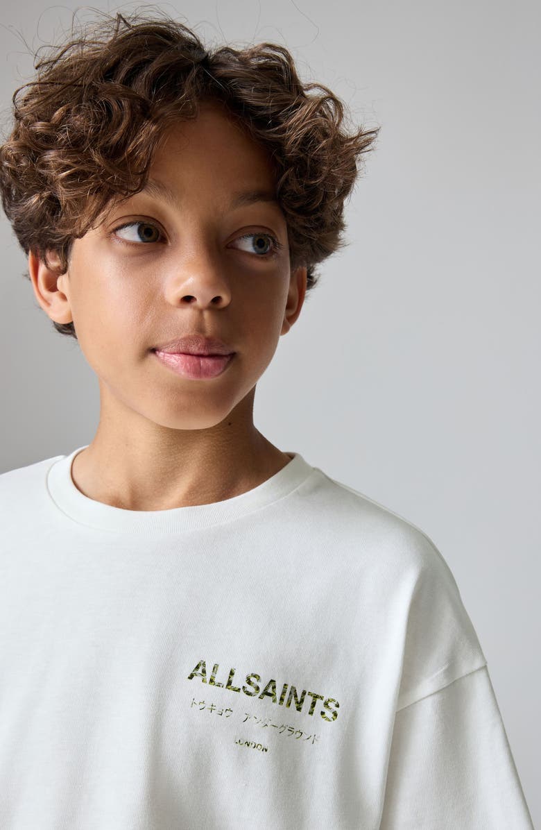 smALLSAINTS by ALLSAINTS Kids' Camo Underground Cotton Graphic T-Shirt, Alternate, color, White