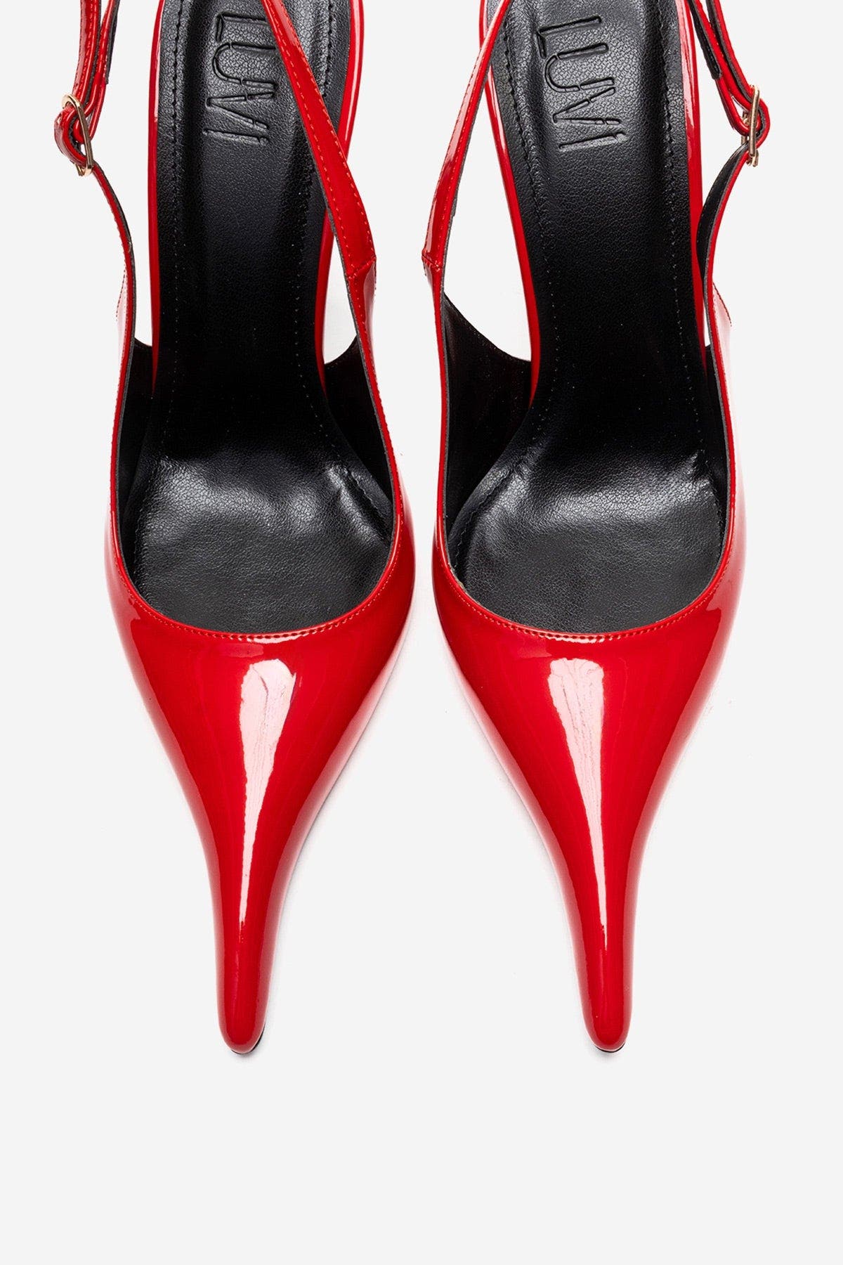Prologue Shoes Candy Pointed Toe Stiletto Pump, Alternate, color, Red