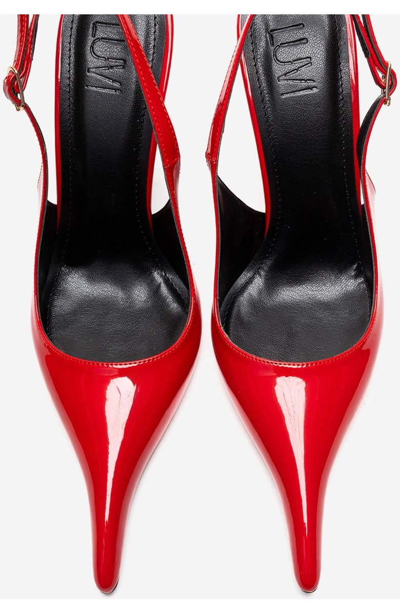 Prologue Shoes Candy Pointed Toe Stiletto Pump, Alternate, color, Red