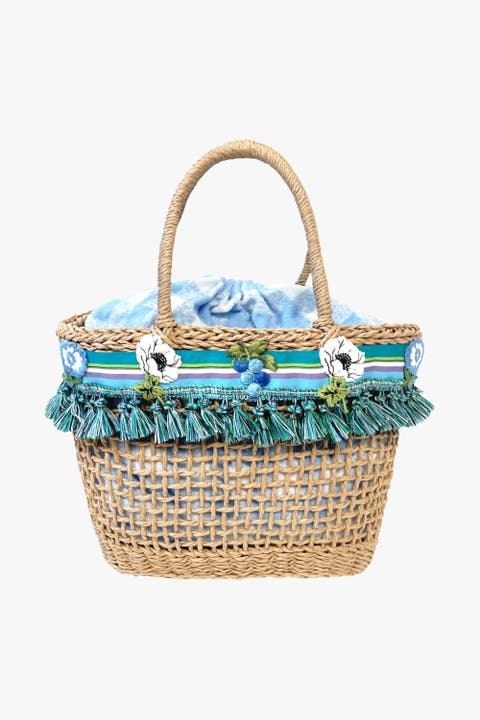 Raffia Tassel Bag