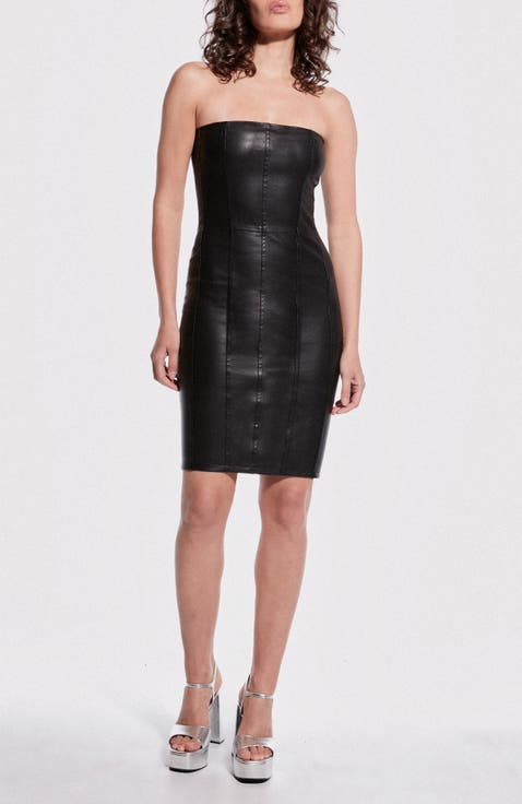 Revenge Stretch Leather Dress