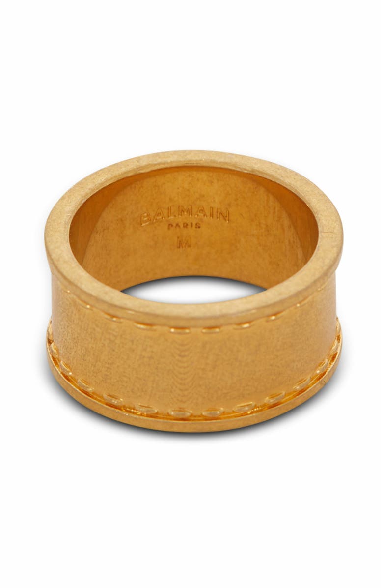 Balmain Signature Tubular Ring-brass, Alternate, color,