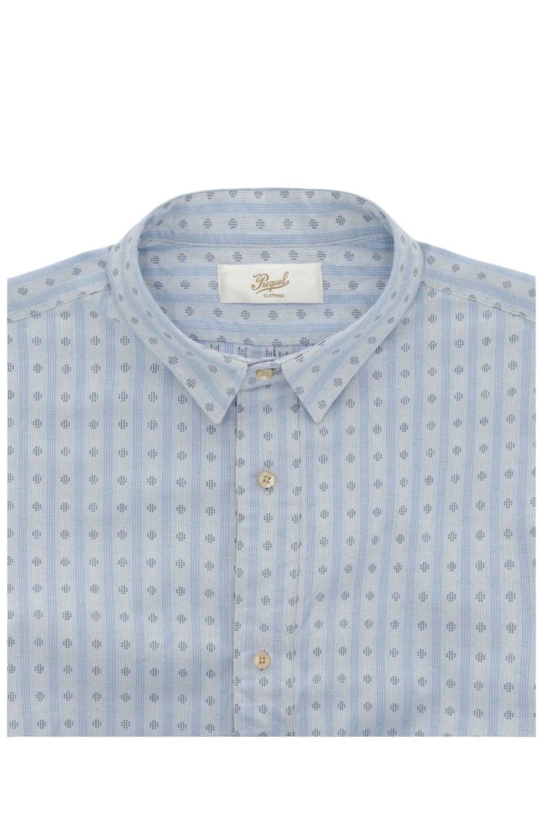 Prequel Cotton Short Sleeve Shirt, Alternate, color, BLUE