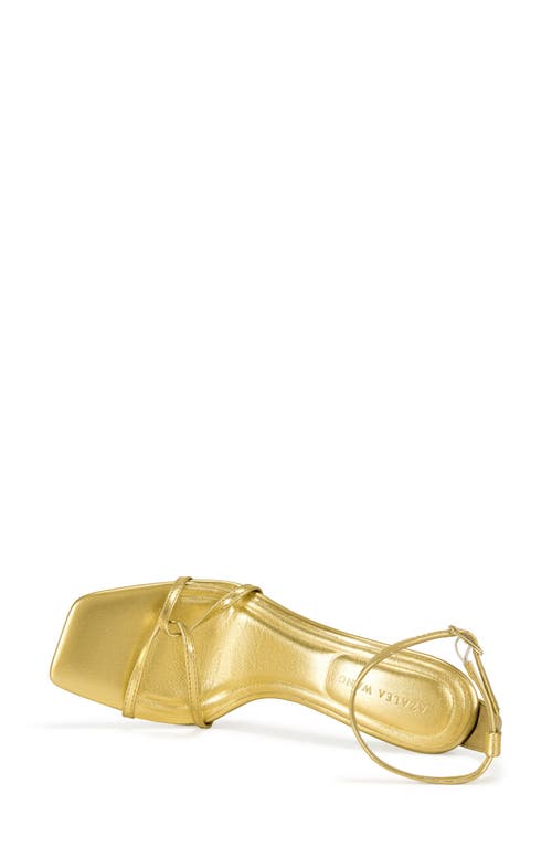 Azalea Wang Calsite Ankle Strap Sandal In Gold