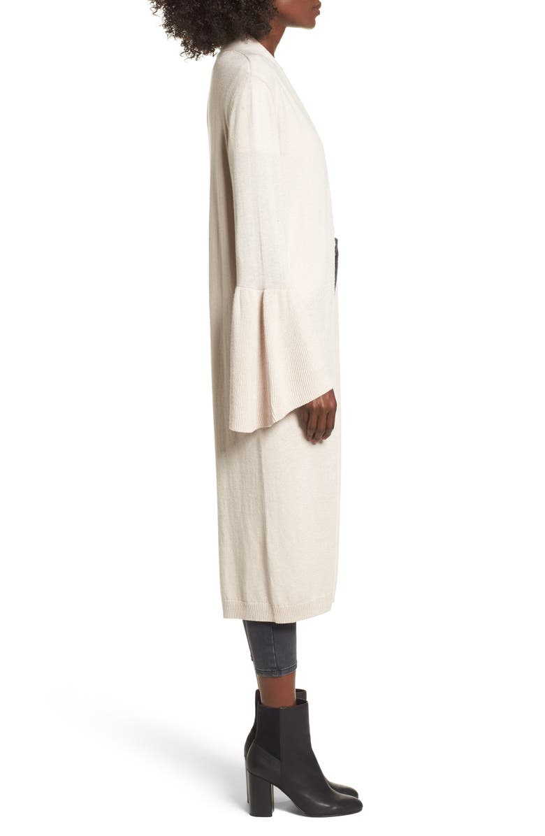 Leith Longline Flare Sleeve Cardigan, Alternate, color,