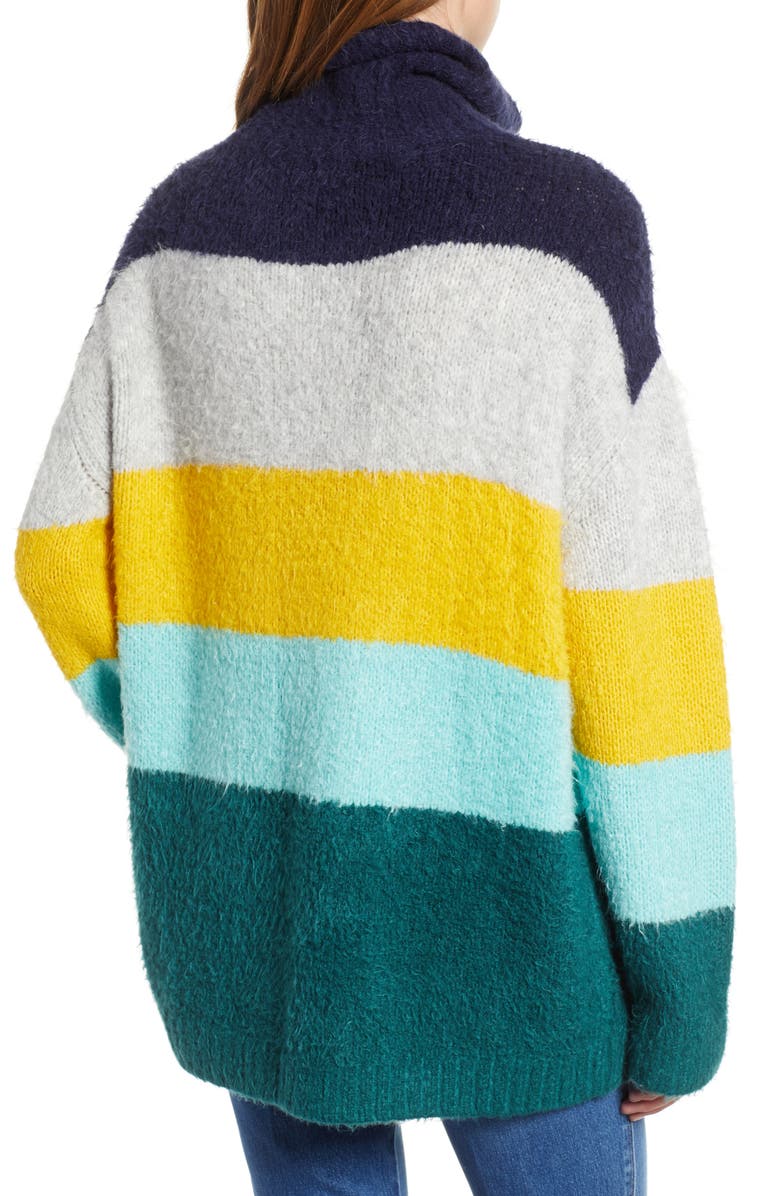 Chelsea28 Bold Stripe Oversize Sweater, Alternate, color, 