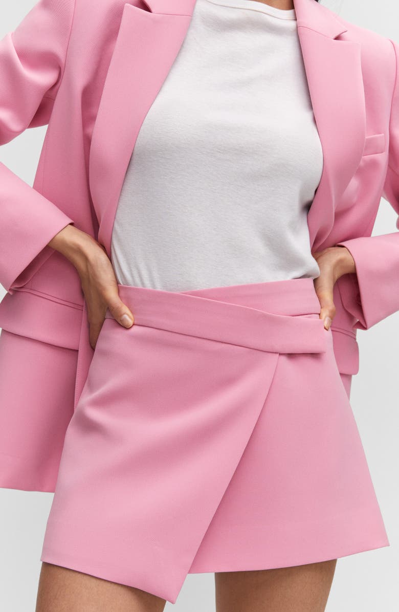 MANGO Wrap Miniskirt, Alternate, color, Fuchsia