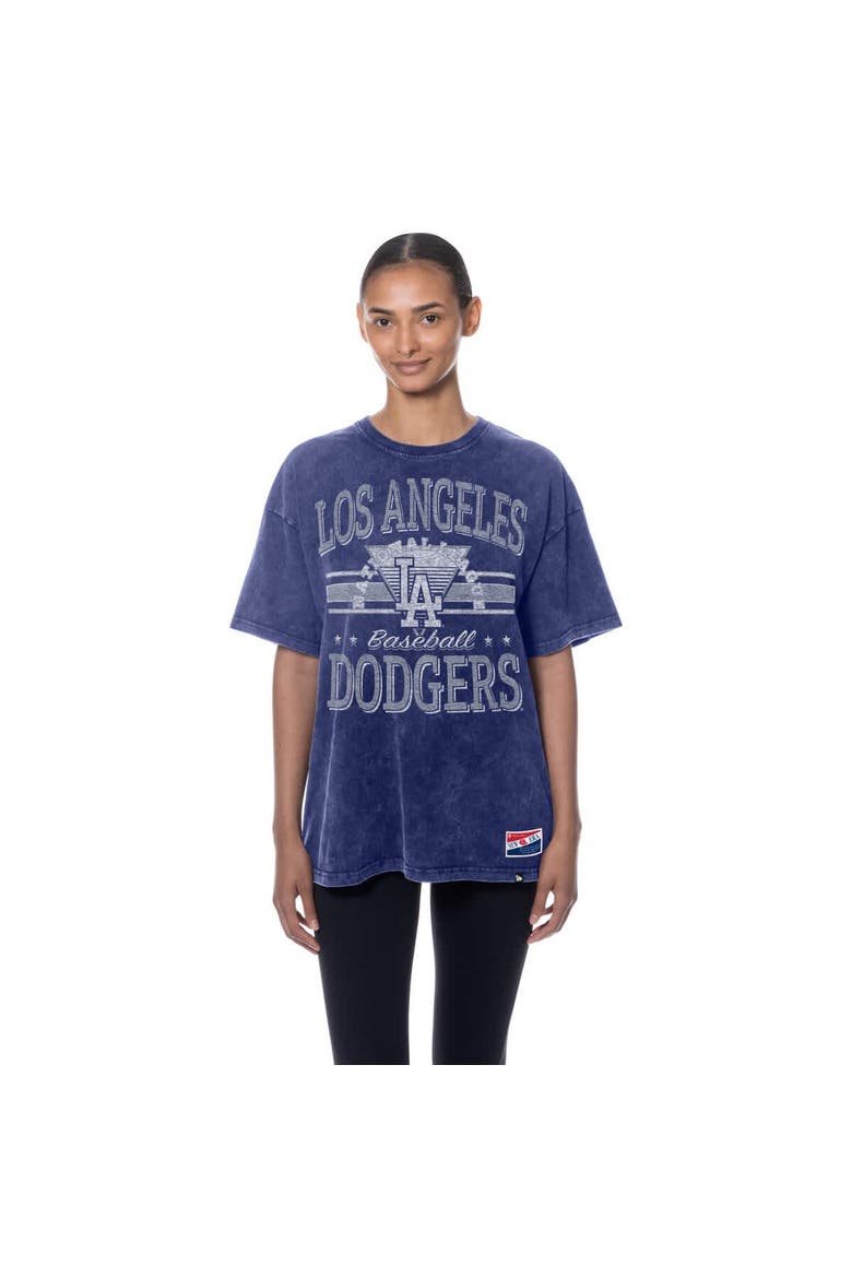 Women's New Era  Blue Los Angeles Dodgers Oversized Boyfriend T-Shirt, Main, color, Blue