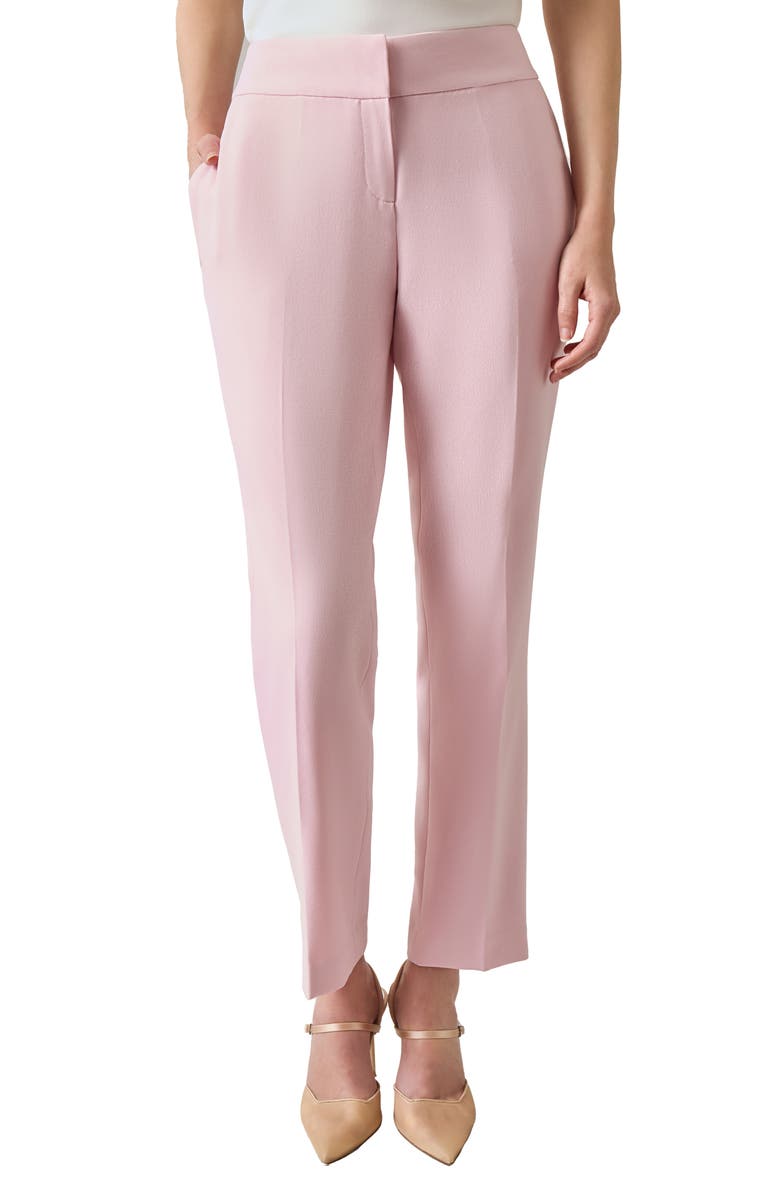 KASPER Flat Front Slim Pants, Main, color, 