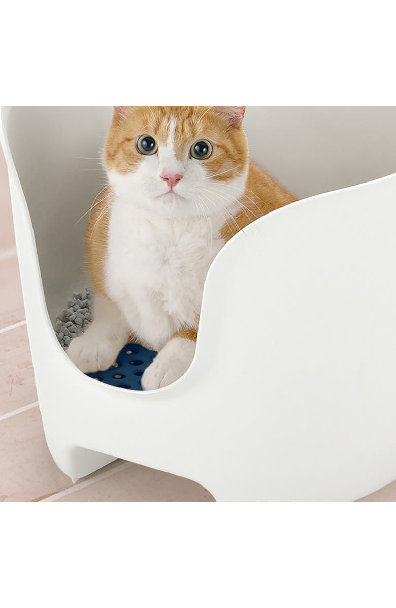 Richell PAW TRAX High Wall Litter Box, Alternate, color, Multicolored