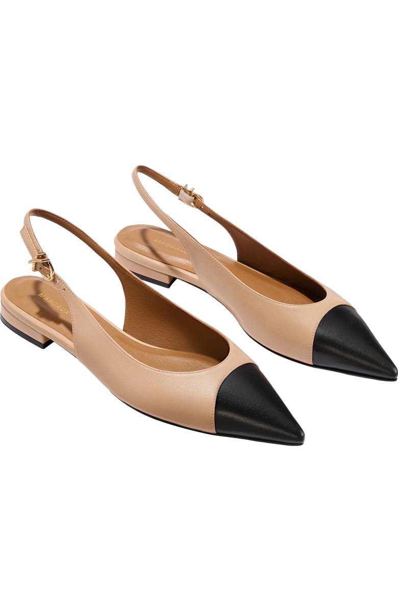 MARGAUX The Elise Cap-Toe, Alternate, color, Dune And Black Nappa