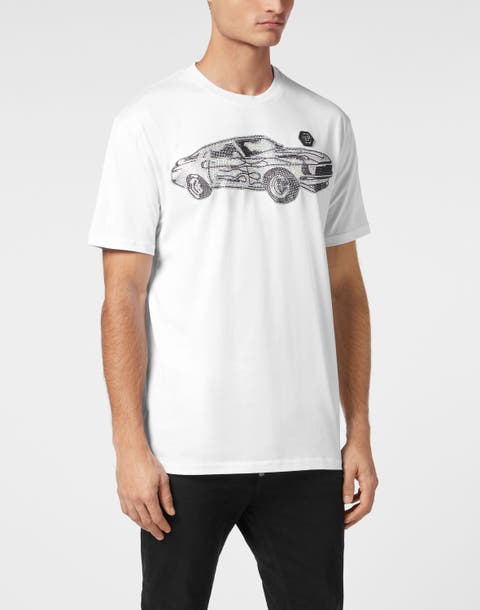 Jersey T-Shirt Round Neck Ss Strass Cars Racing Men