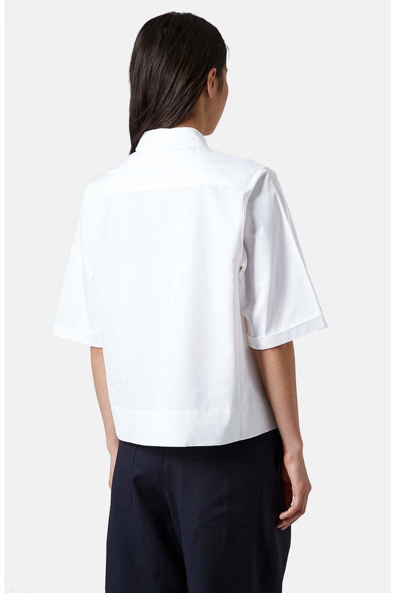 Short Sleeve Cotton Shirt, Alternate, color, WHITE
