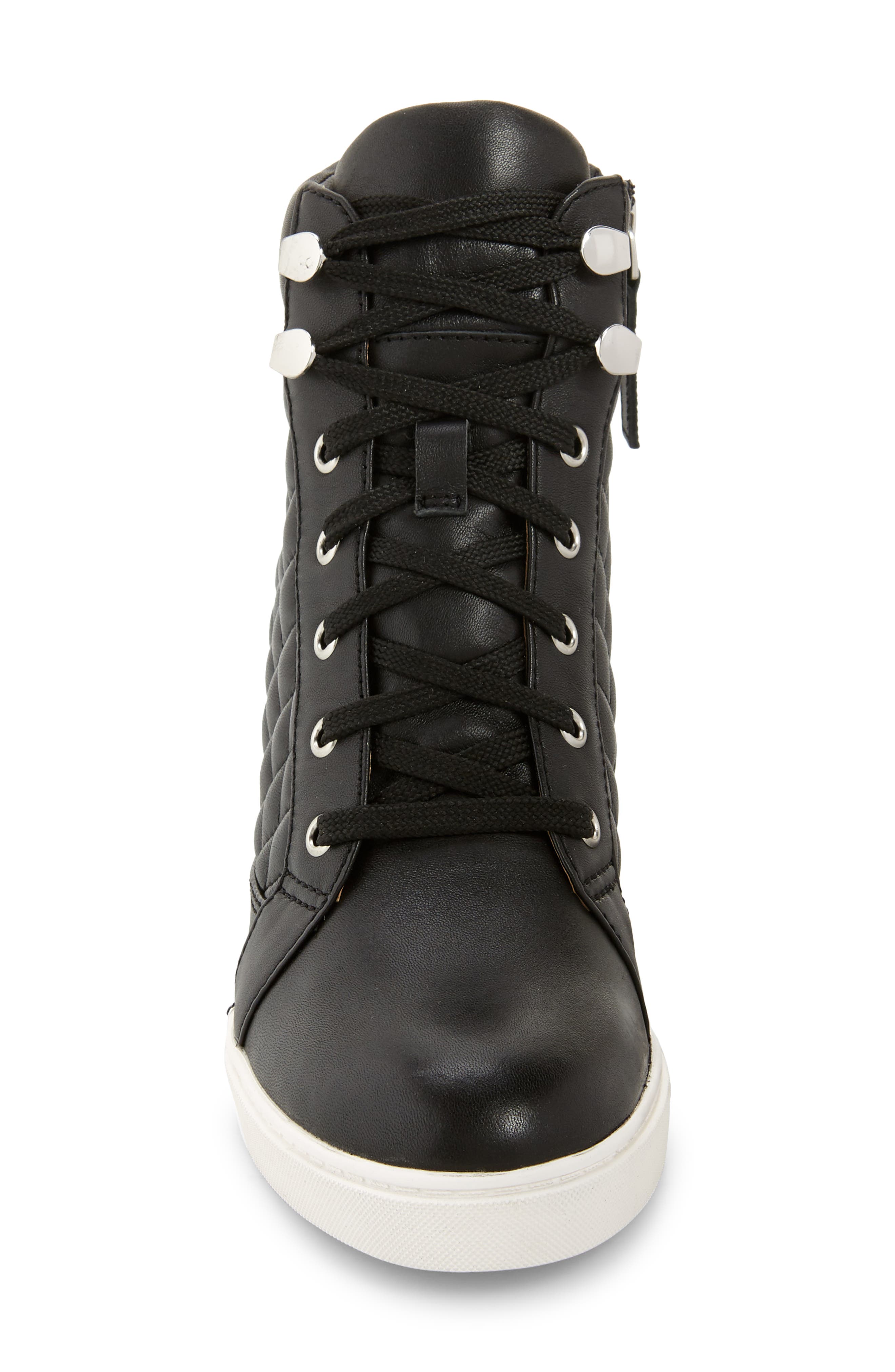 Linea Paolo Linea Paola Fiji Wedge Sneaker, Alternate, color, Black