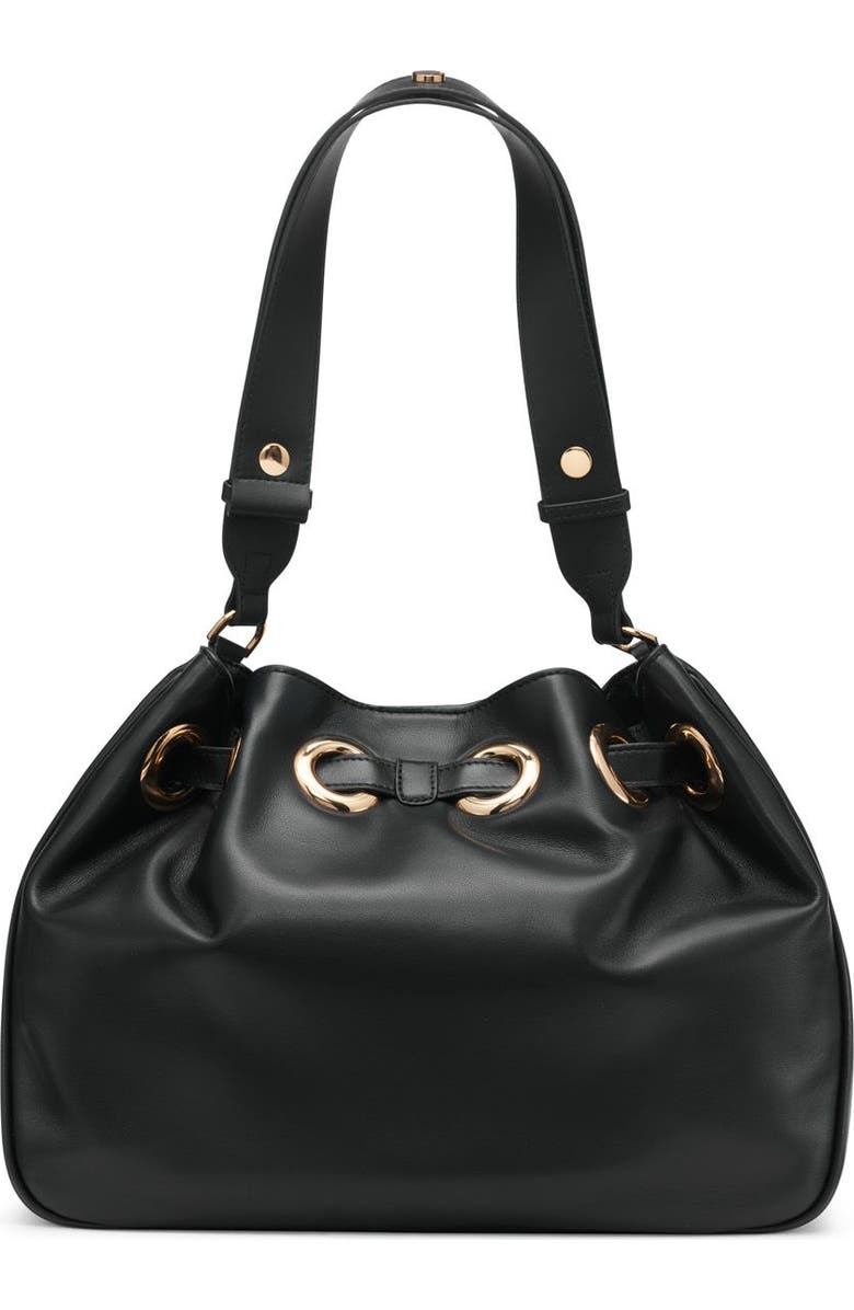 KARL LAGERFELD PARIS Desiree Large Leather Hobo, Alternate, color,