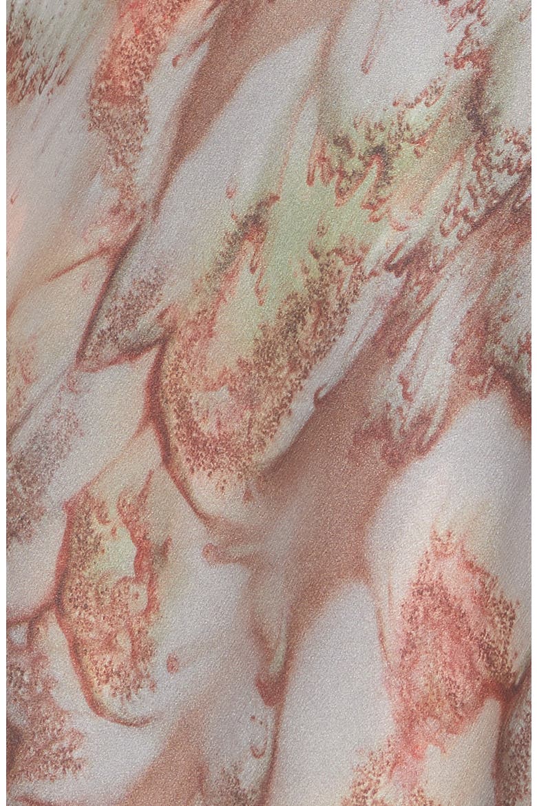Watercolor Print Silk Slipdress, Alternate, color, FIG