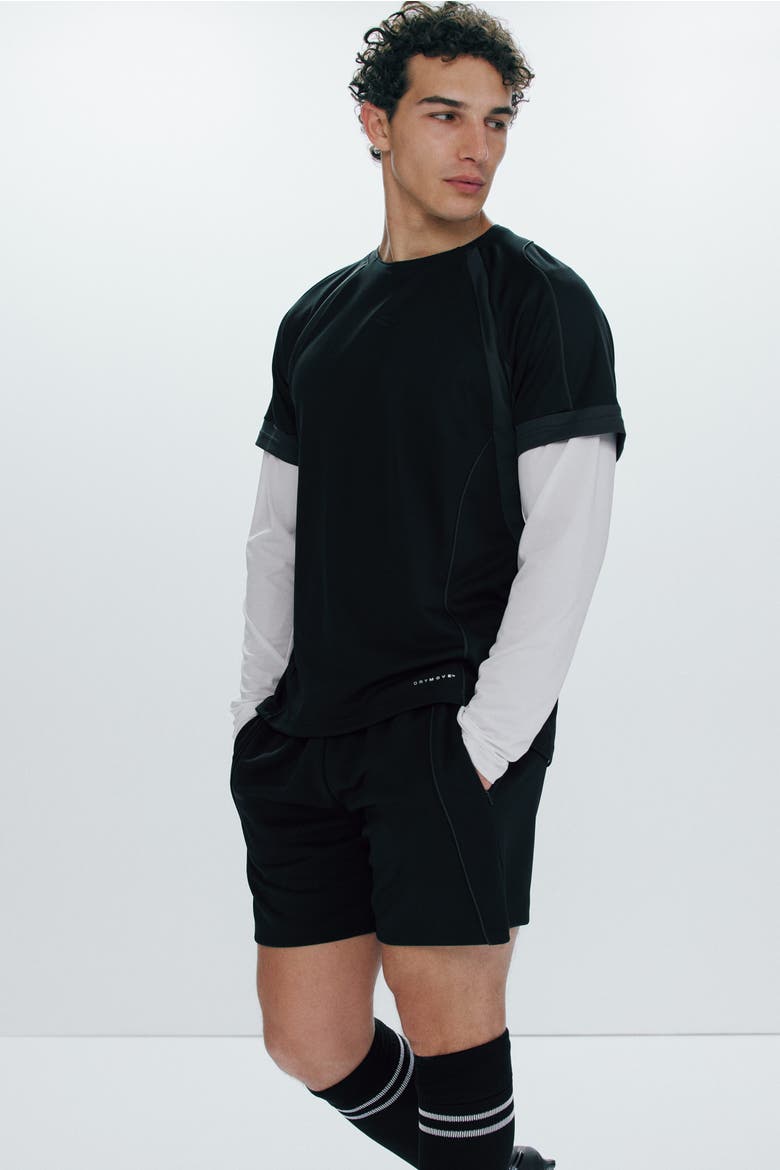 Football Shorts With Drymove, Alternate, color, Black