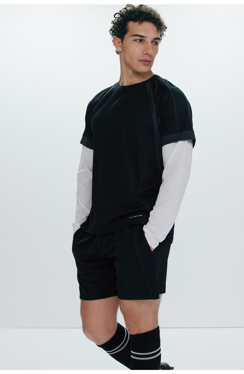 H&M Football Shorts With Drymove, Alternate, color, Black