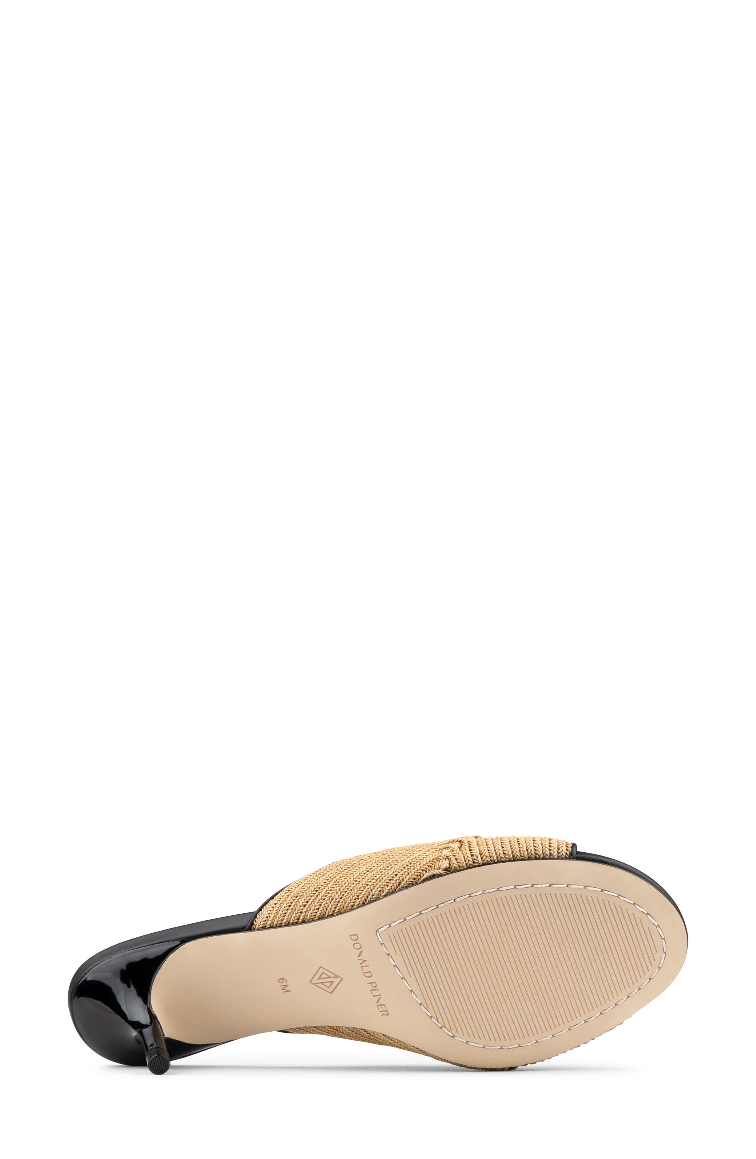 Donald Pliner Raffia Sandal, Alternate, color, Black
