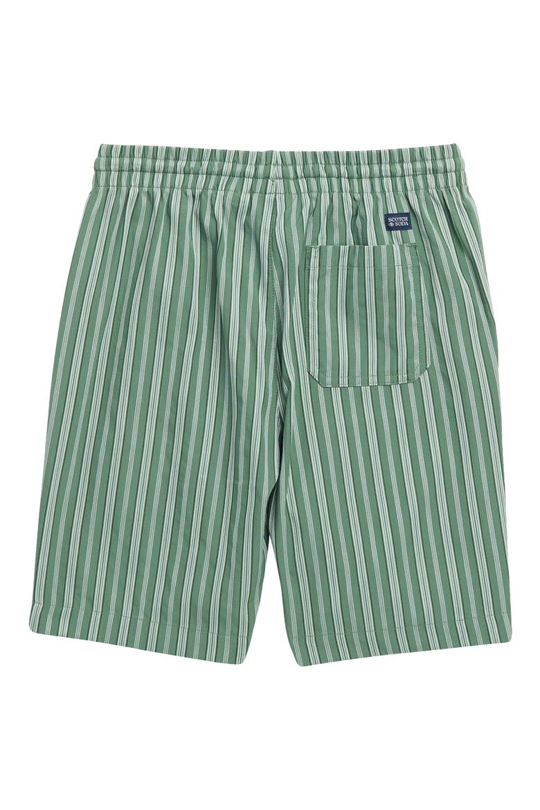 Kids' Stripe Drawstring Shorts, Alternate, color, MYRTLE