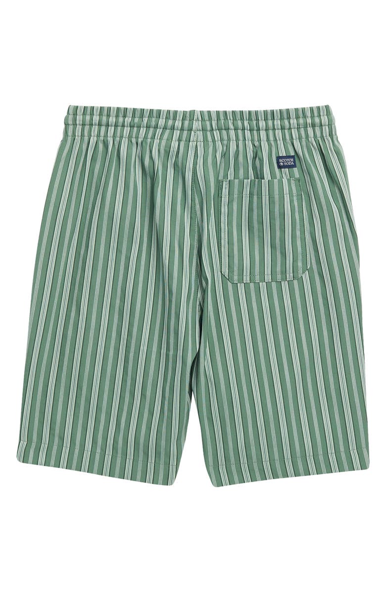 Scotch & Soda Kids' Stripe Drawstring Shorts, Alternate, color, Myrtle
