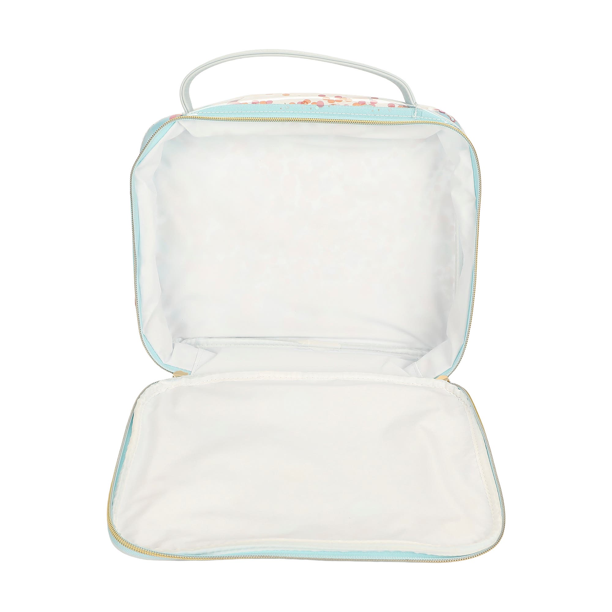 Celebrate Every Day Insulated Lunch Box Kids Lunch Bag for School Cute Light Blue Lunch Bag, Alternate, color, Blue