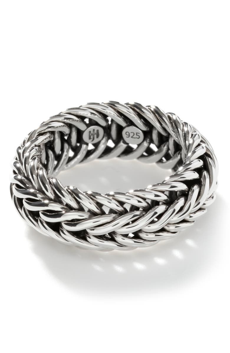 John Hardy Kami Classic Chain Ring, Alternate, color, Silver