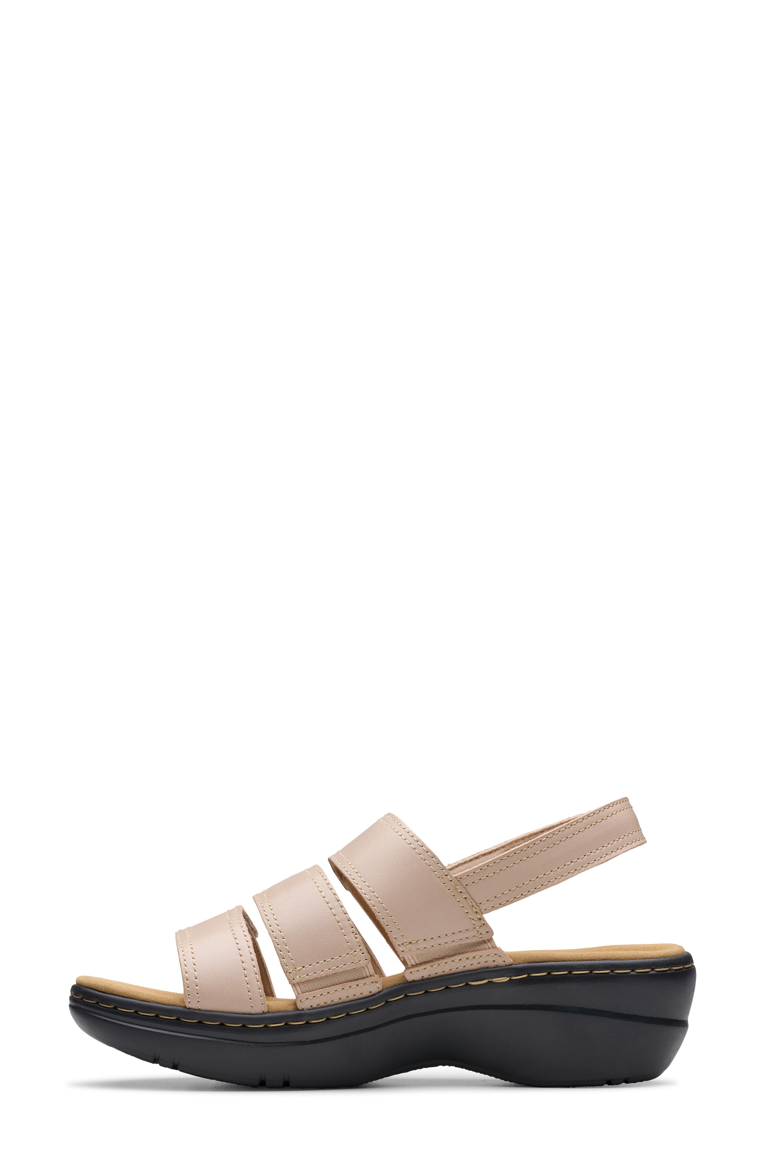 Clarks<sup>®</sup> Merliah Bali Wedge Sandal, Alternate, color, Sand Combo