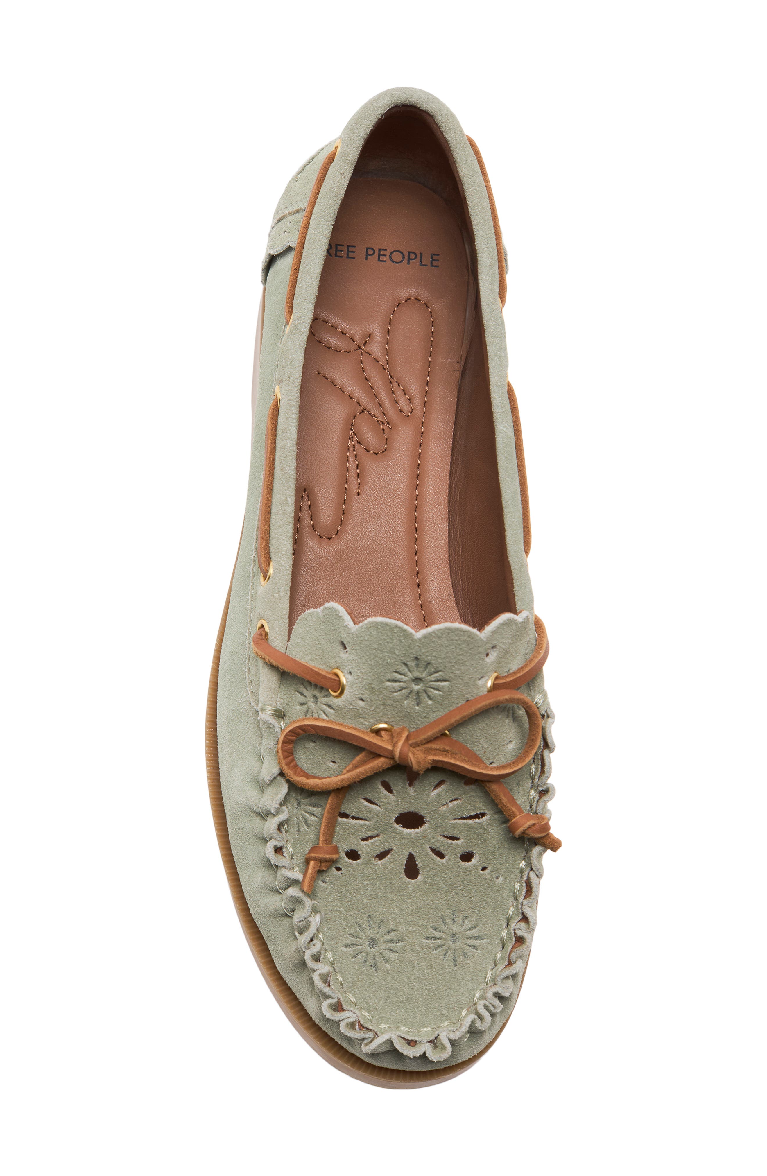Lagoon Cutout Boat Shoe, Alternate, color, MINT SUEDE