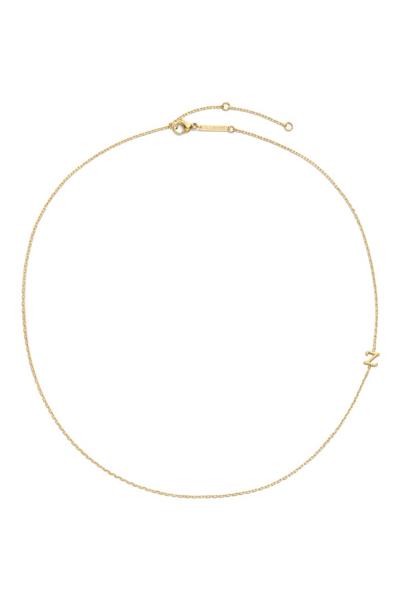 Initial Chain Necklace, Main, color, GOLD - Z