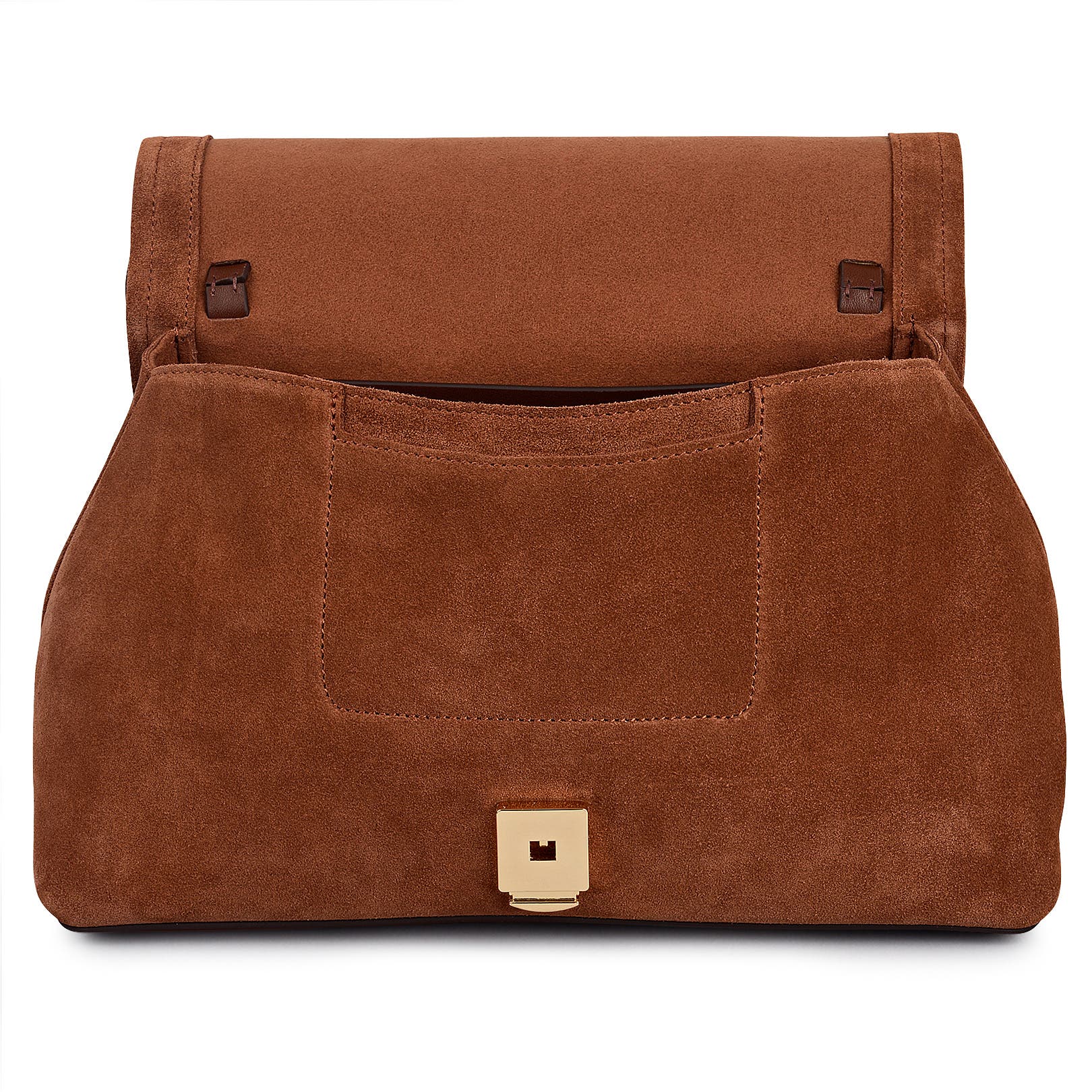 Radley Mercer Street - Suede Medium Flapover Shoulder Bag, Alternate, color, Russet