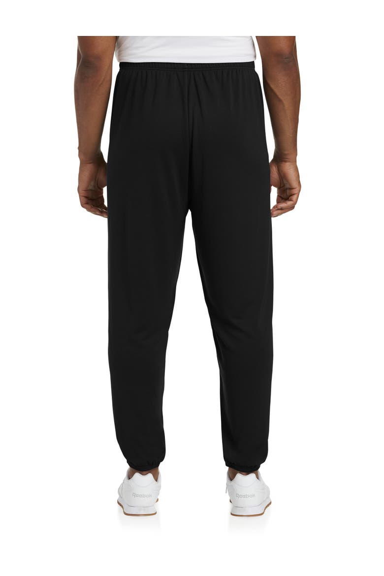 Performance Jersey Elastic-Hem Tech Pants, Alternate, color, BLACK