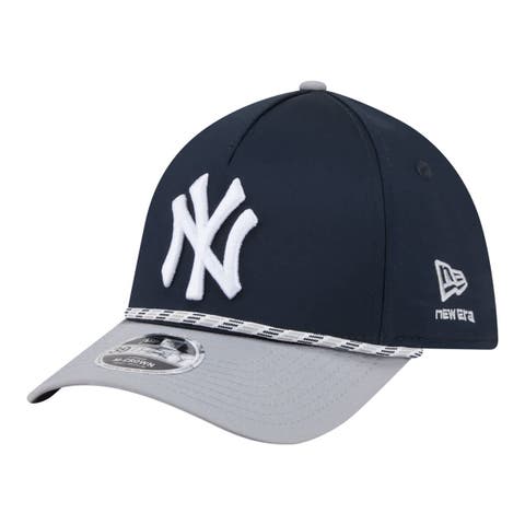 Men's New Era Navy/Gray New York Yankees Rope M-Crown A-Frame 39THIRTY Flex Hat